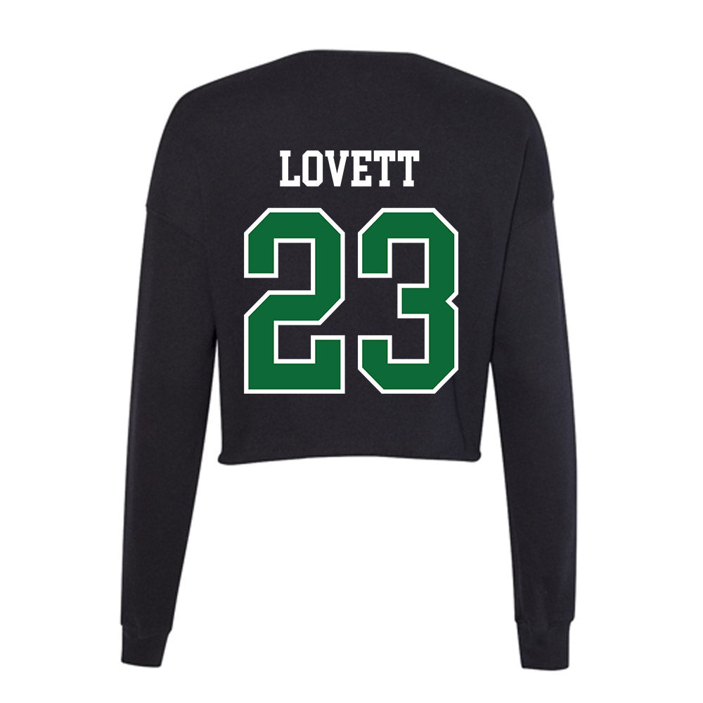 EMich - NCAA Football : Eli Lovett - Women's Cropped Crew Fleece-1