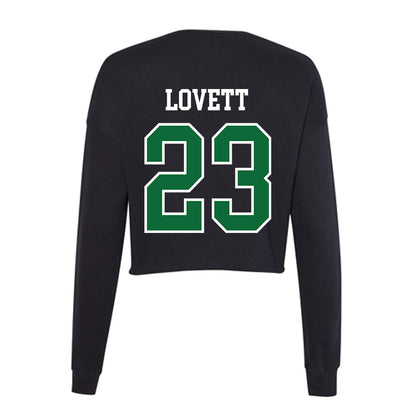 EMich - NCAA Football : Eli Lovett - Women's Cropped Crew Fleece-1