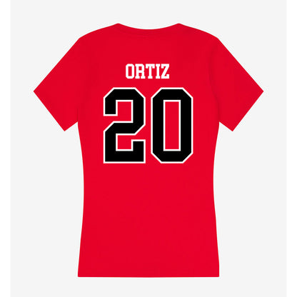 Valdosta State - NCAA Baseball : Raynel Ortiz - Women's V-Neck T-Shirt-1