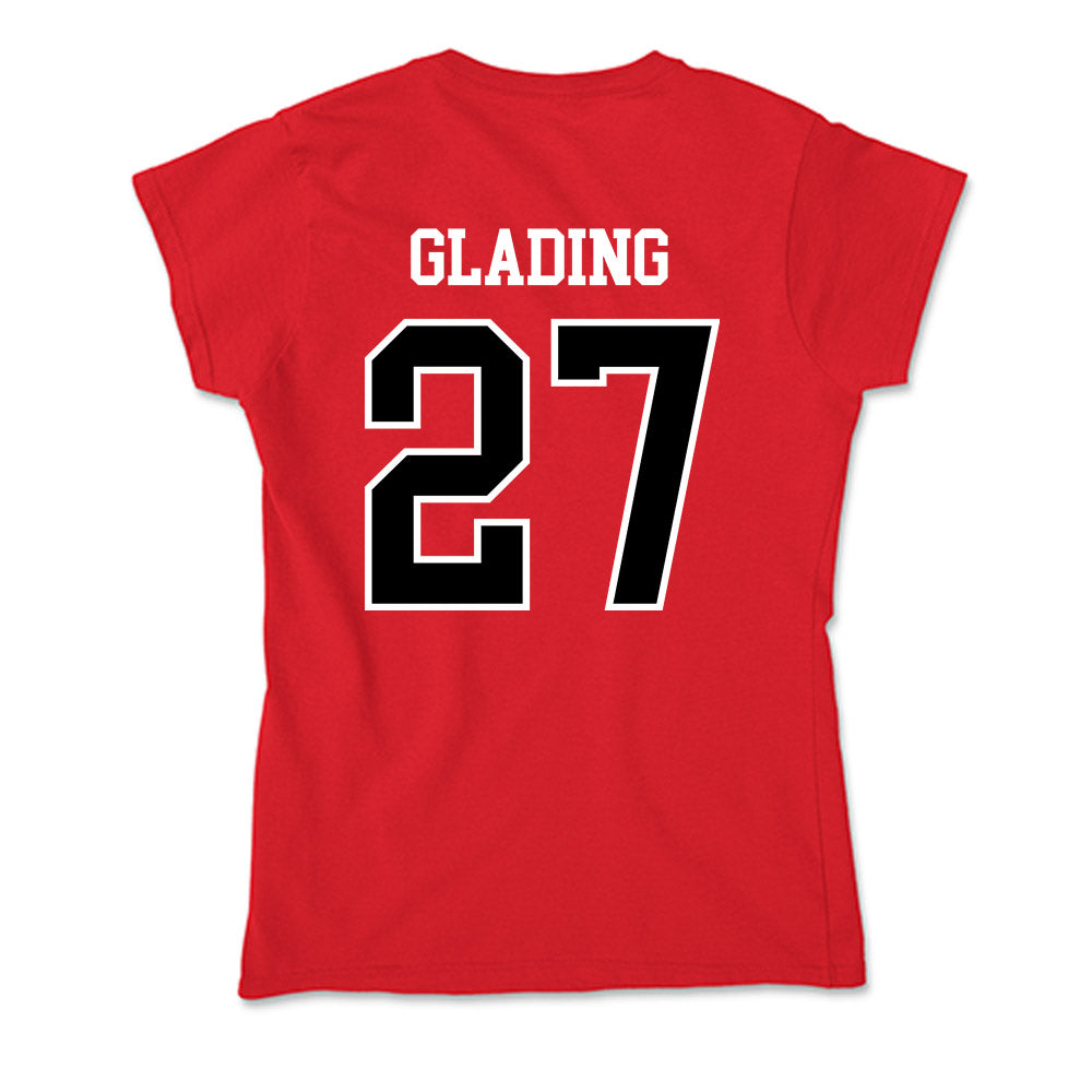 Valdosta State - NCAA Baseball : Pierce Glading - Soft Style Women’s T-Shirt-1