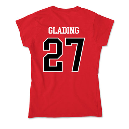 Valdosta State - NCAA Baseball : Pierce Glading - Soft Style Women’s T-Shirt-1