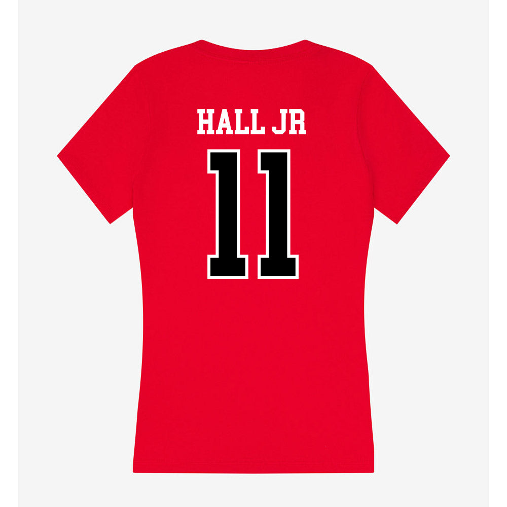 Valdosta State - NCAA Football : Andre Hall Jr - Women's V-Neck T-Shirt-1