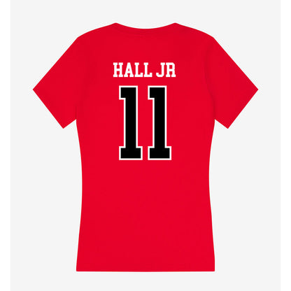 Valdosta State - NCAA Football : Andre Hall Jr - Women's V-Neck T-Shirt-1