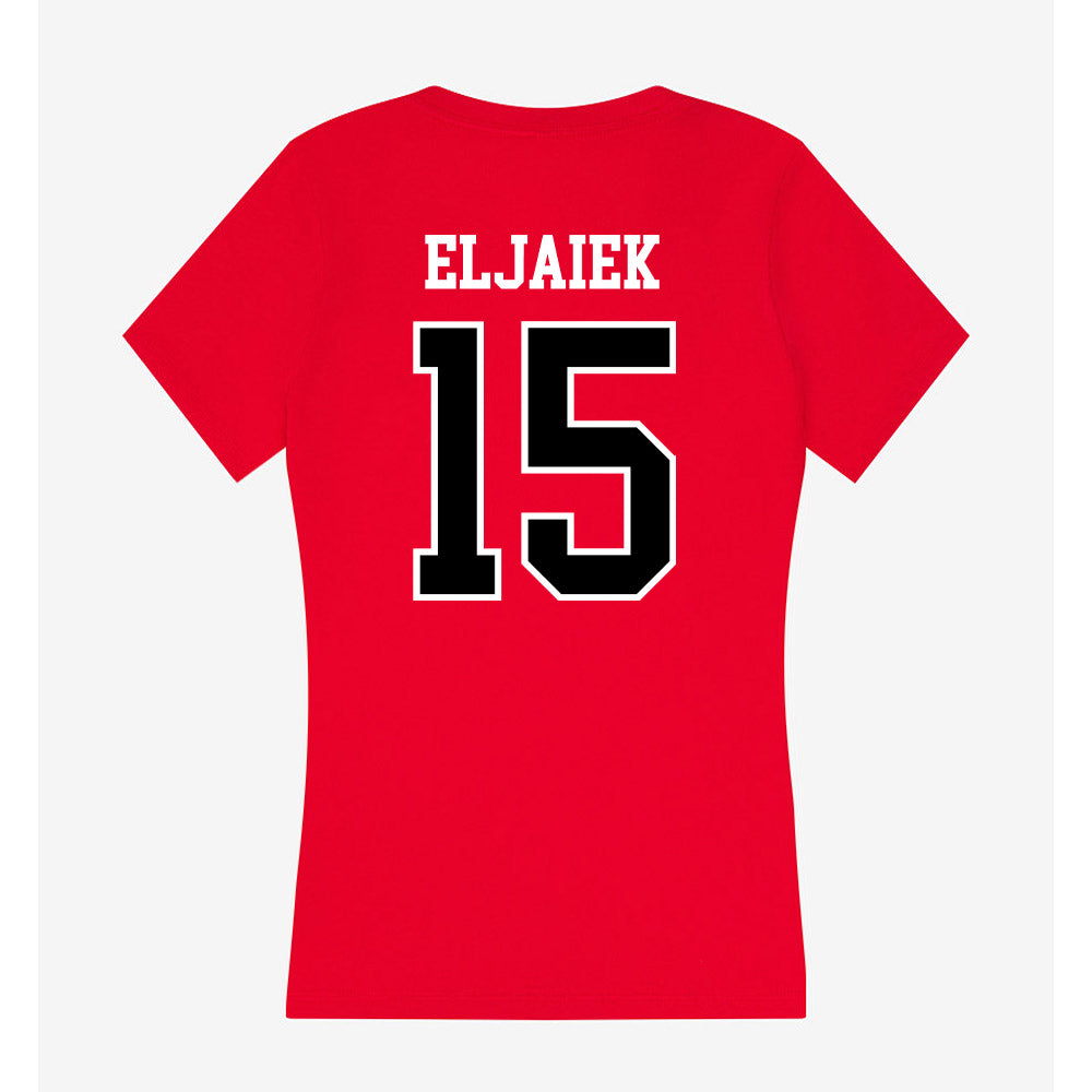 Valdosta State - NCAA Baseball : Farid Eljaiek - Women's V-Neck T-Shirt-1