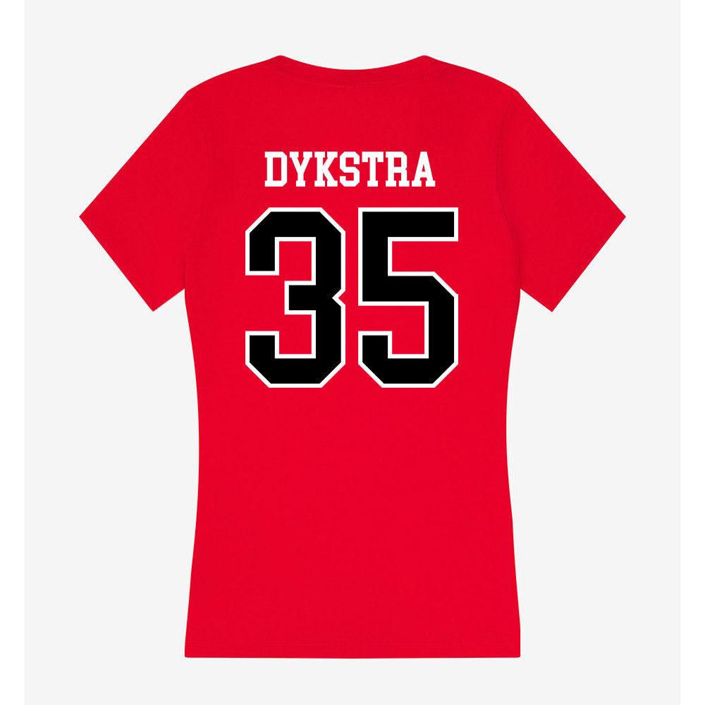 Valdosta State - NCAA Women's Basketball : Kendall Dykstra - Women's V-Neck T-Shirt-1