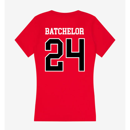 Valdosta State - NCAA Men's Basketball : Michael Batchelor - Women's V-Neck T-Shirt-1