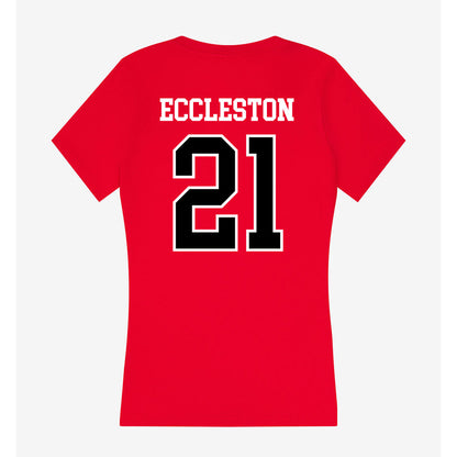 Valdosta State - NCAA Women's Basketball : Rae Eccleston - Women's V-Neck T-Shirt-1