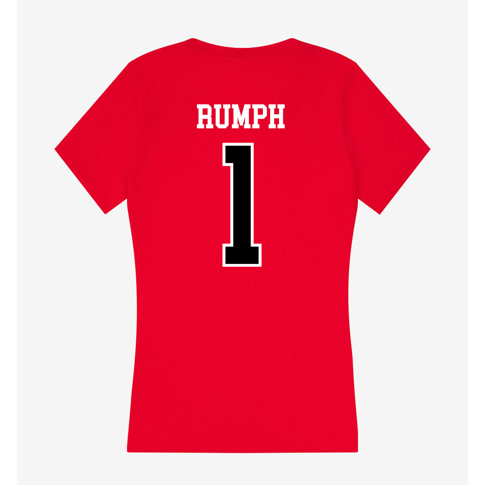 Valdosta State - NCAA Women's Basketball : Chardae Rumph - Women's V-Neck T-Shirt-1