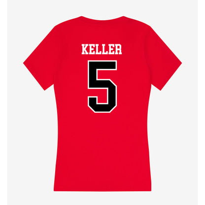 Valdosta State - NCAA Baseball : Matthew Keller - Women's V-Neck T-Shirt-1