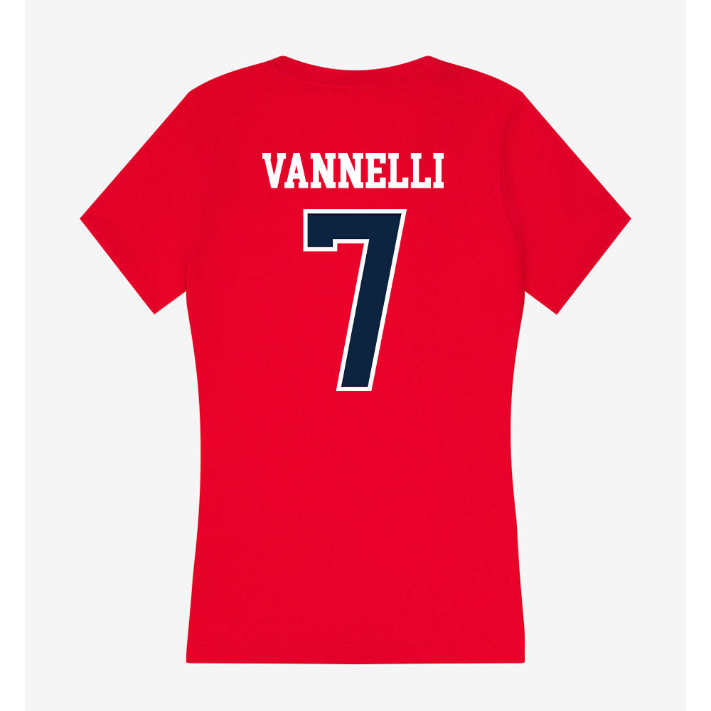 Stony Brook - NCAA Softball : Mia Vannelli - Women's V-Neck T-Shirt-1