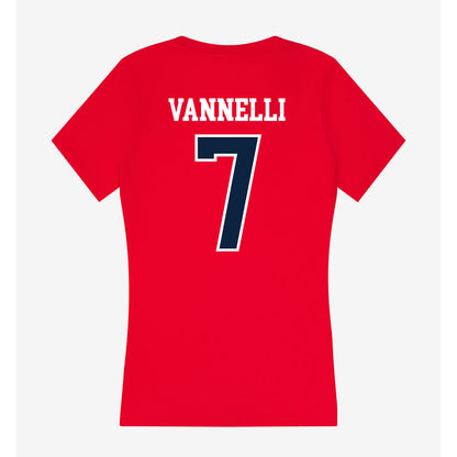 Stony Brook - NCAA Softball : Mia Vannelli - Women's V-Neck T-Shirt-1