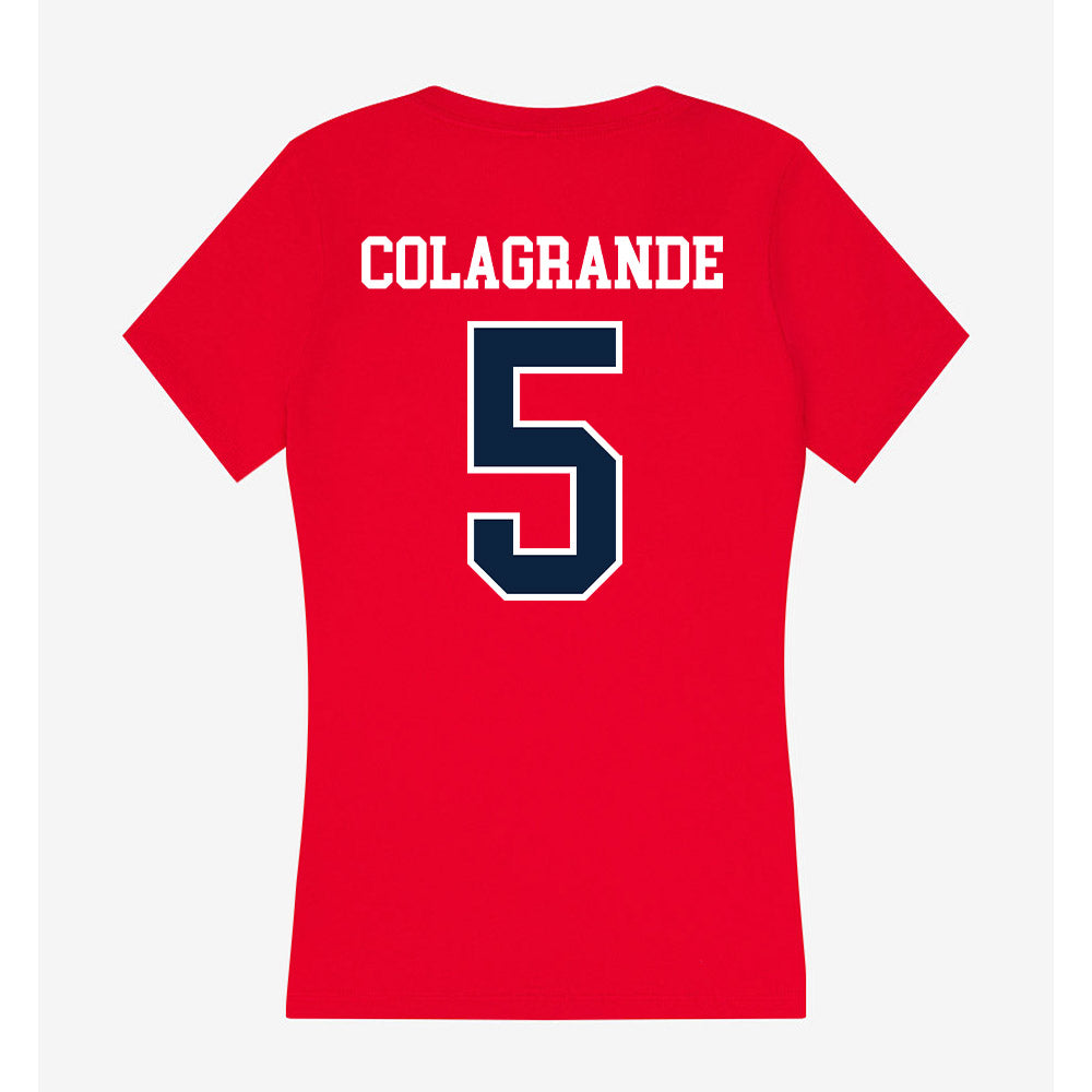 Stony Brook - NCAA Baseball : Hunter Colagrande - Women's V-Neck T-Shirt-1