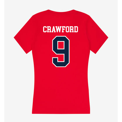 Stony Brook - NCAA Football : DaMario Crawford - Women's V-Neck T-Shirt-1