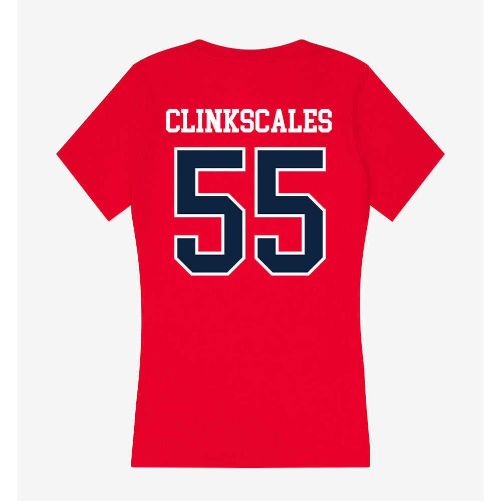 Stony Brook - NCAA Men's Lacrosse : Aiden Clinkscales - Women's V-Neck T-Shirt-1