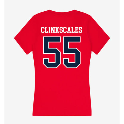 Stony Brook - NCAA Men's Lacrosse : Aiden Clinkscales - Women's V-Neck T-Shirt-1
