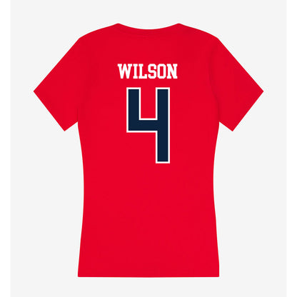 Stony Brook - NCAA Men's Soccer : Nicholas Wilson - Women's V-Neck T-Shirt-1