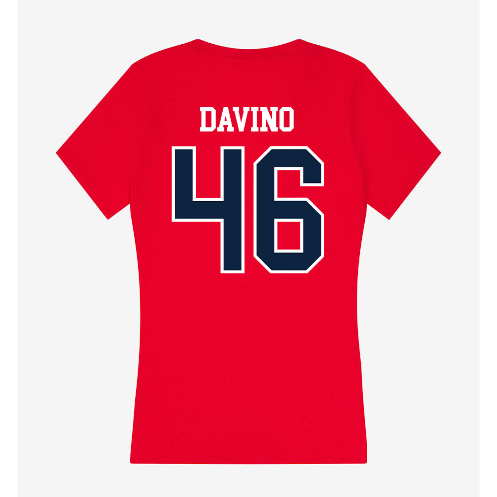 Stony Brook - NCAA Baseball : Brett Davino - Women's V-Neck T-Shirt-1