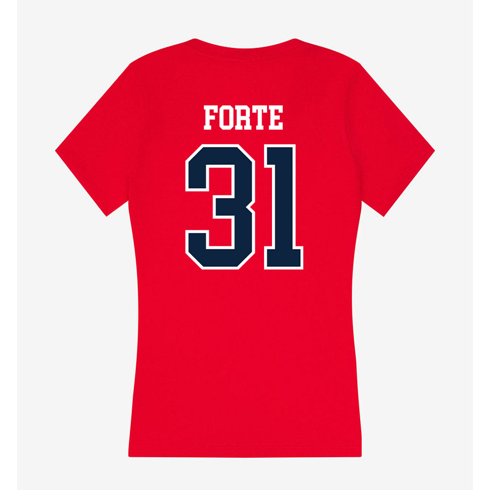 Stony Brook - NCAA Women's Lacrosse : Jordan Forte - Women's V-Neck T-Shirt-1