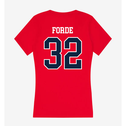 Stony Brook - NCAA Men's Lacrosse : Luke Forde - Women's V-Neck T-Shirt-1