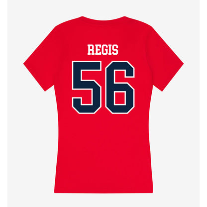 Stony Brook - NCAA Football : Sebastian Regis - Women's V-Neck T-Shirt-1