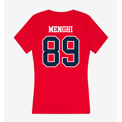 Stony Brook - NCAA Football : Alex Menghi - Women's V-Neck T-Shirt-1