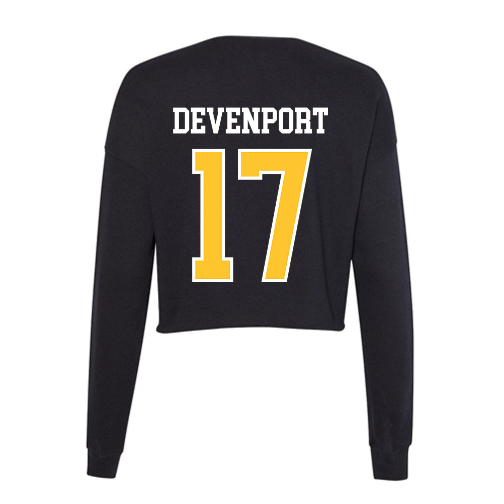 NKU - NCAA Baseball : Logen Devenport - Women's Cropped Crew Fleece-1