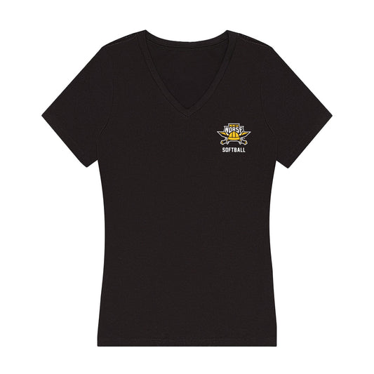 NKU - NCAA Softball : Emma Ginn - Women's V-Neck T-Shirt-0