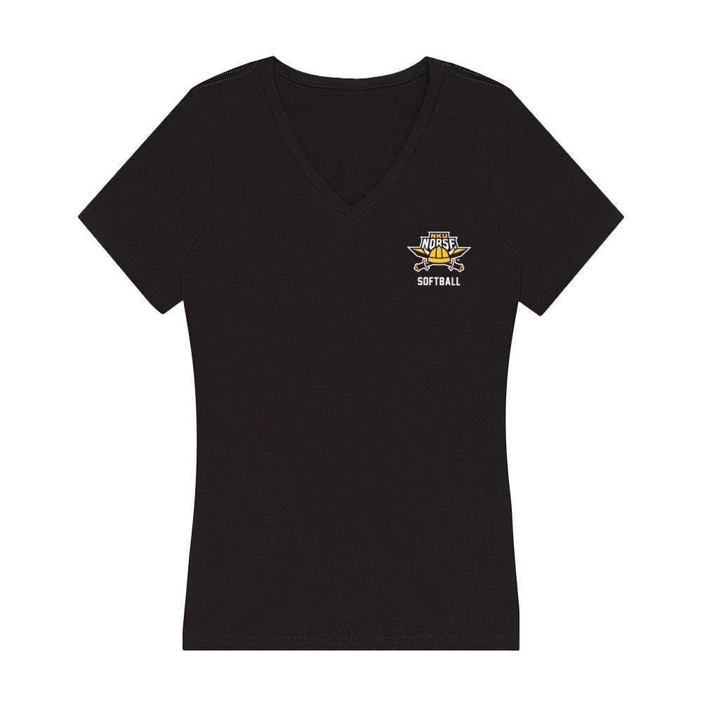 NKU - NCAA Softball : Kyndall Ford - Women's V-Neck T-Shirt-0