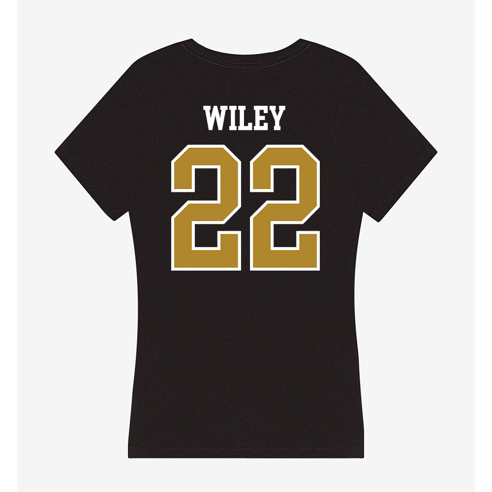 UMBC - NCAA Baseball : Logan Wiley - Women's V-Neck T-Shirt-1