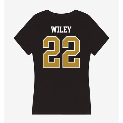 UMBC - NCAA Baseball : Logan Wiley - Women's V-Neck T-Shirt-1
