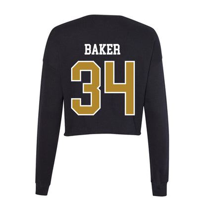 UMBC - NCAA Women's Lacrosse : Sydney Baker - Women's Cropped Crew Fleece-1