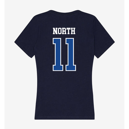 Creighton - NCAA Baseball : Ben North - Women's V-Neck T-Shirt-1