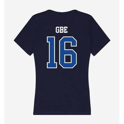 Creighton - NCAA Men's Soccer : Ange Gbe - Women's V-Neck T-Shirt-1