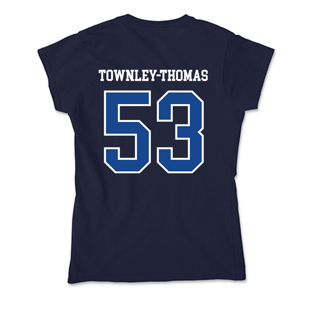 Creighton - NCAA Men's Basketball : Joshua Townley-Thomas - Soft Style Women’s T-Shirt-1