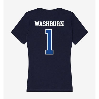 Creighton - NCAA Baseball : Joe Washburn - Women's V-Neck T-Shirt-1