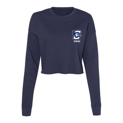 Creighton - NCAA Women's Rowing : Colleen Devyor - Women's Cropped Crew Fleece-0