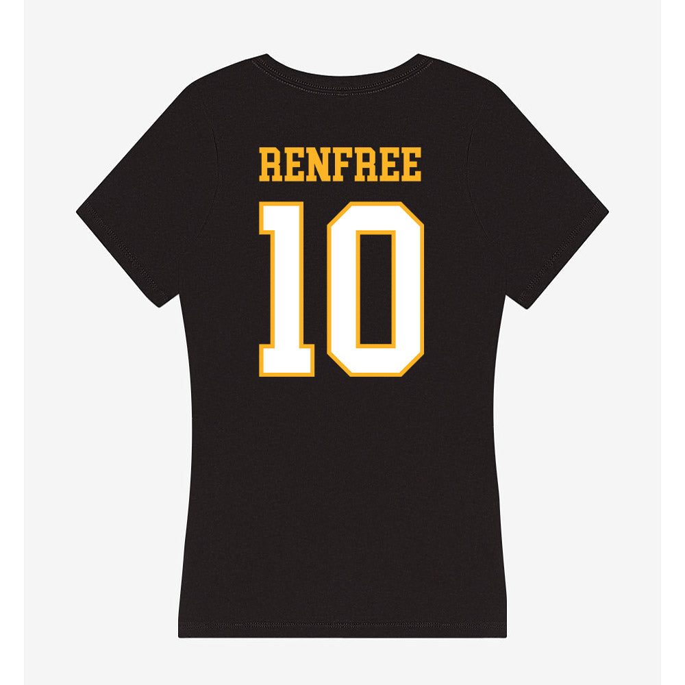 UW Milwaukee - NCAA Men's Basketball : Ned Renfree - Women's V-Neck T-Shirt-1