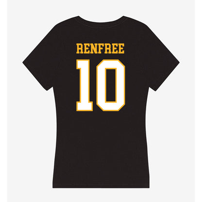 UW Milwaukee - NCAA Men's Basketball : Ned Renfree - Women's V-Neck T-Shirt-1