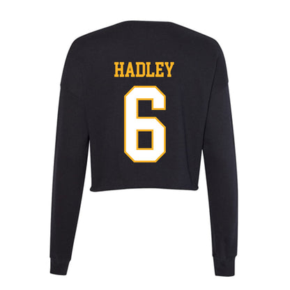 UW Milwaukee - NCAA Baseball : John Hadley - Women's Cropped Crew Fleece-1