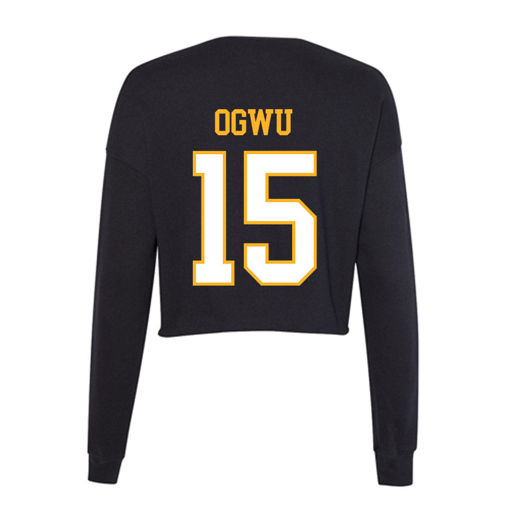 UW Milwaukee - NCAA Men's Soccer : Praise Ogwu - Women's Cropped Crew Fleece-1