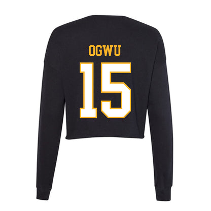 UW Milwaukee - NCAA Men's Soccer : Praise Ogwu - Women's Cropped Crew Fleece-1