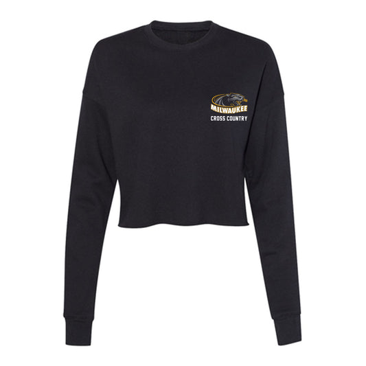 UW Milwaukee - NCAA Women's Cross Country : Janiyah Taylor - Women's Cropped Crew Fleece-0