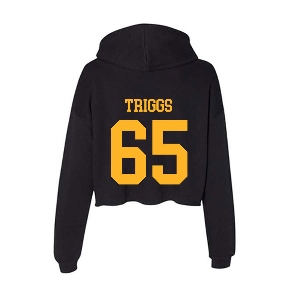 Valpo - NCAA Football : Evan Triggs - Women's Crop Fleece Hoodie-1