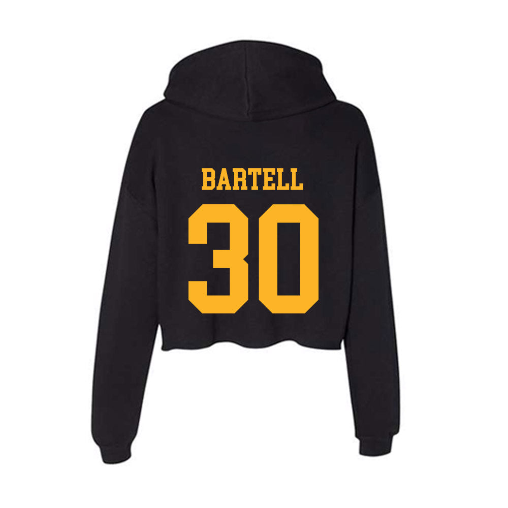 Valpo - NCAA Football : Frank Bartell - Women's Crop Fleece Hoodie-1