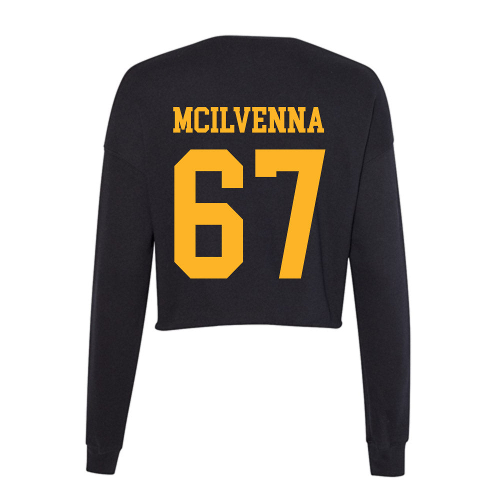Valpo - NCAA Football : Brendan McIlvenna - Women's Cropped Crew Fleece-1