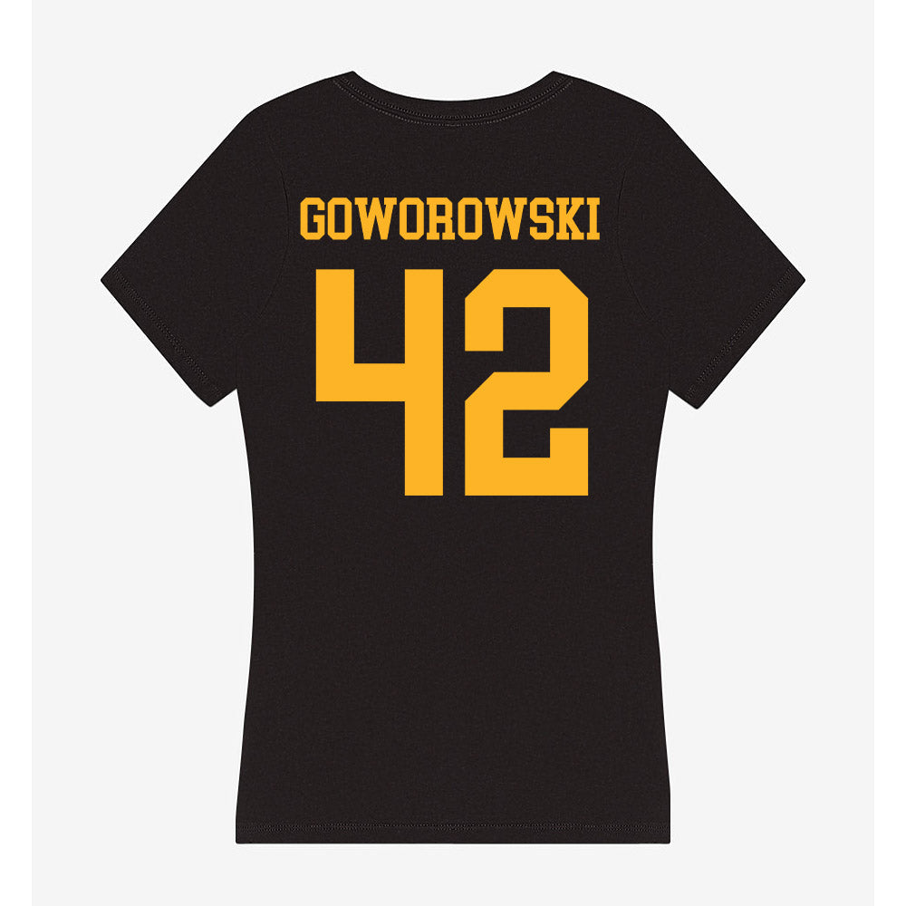 Valpo - NCAA Football : Alex Goworowski - Women's V-Neck T-Shirt-1