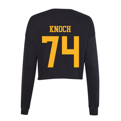 Valpo - NCAA Football : Mason Knoch - Women's Cropped Crew Fleece-1