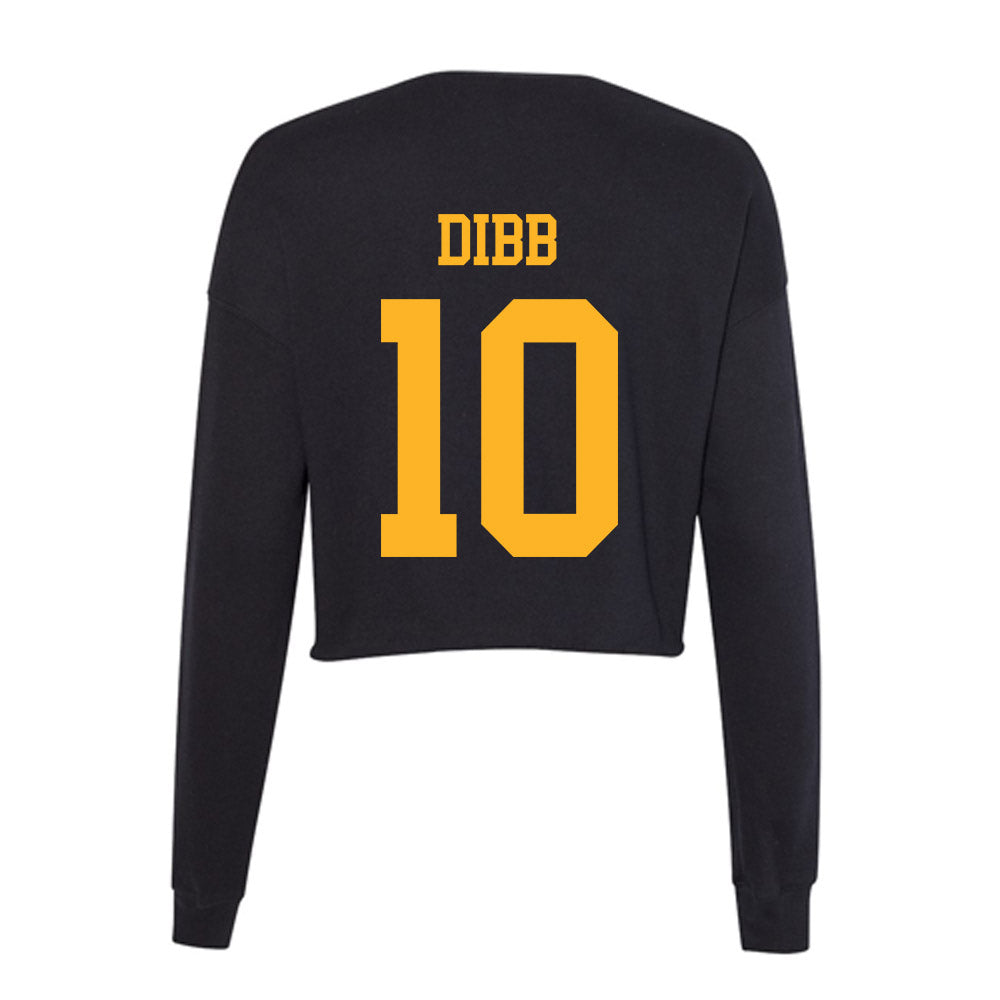 Valpo - NCAA Women's Basketball : Autumn Dibb - Women's Cropped Crew Fleece-1