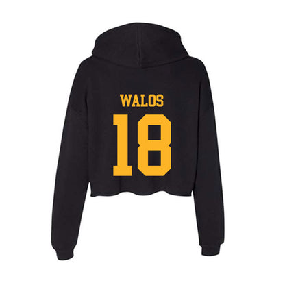 Valpo - NCAA Women's Soccer : Brylie Walos - Women's Crop Fleece Hoodie-1