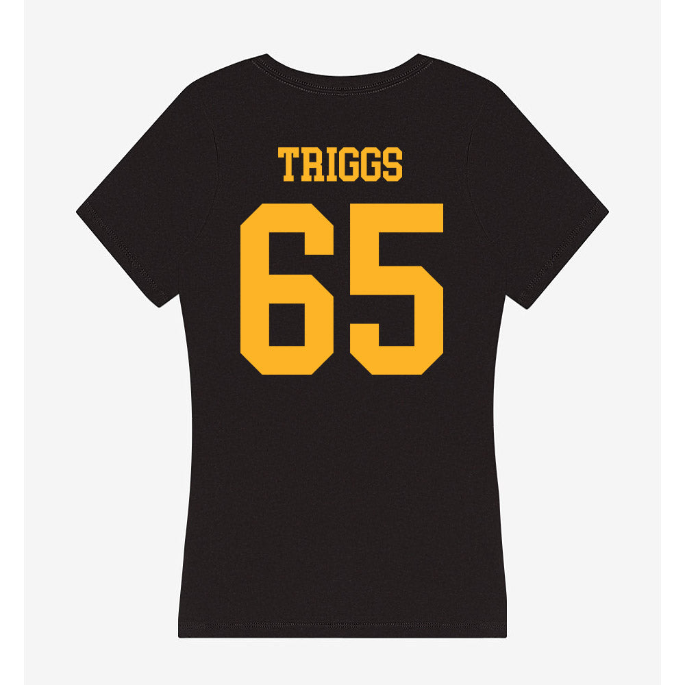 Valpo - NCAA Football : Evan Triggs - Women's V-Neck T-Shirt-1